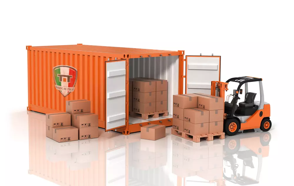 Application for loading container and truck